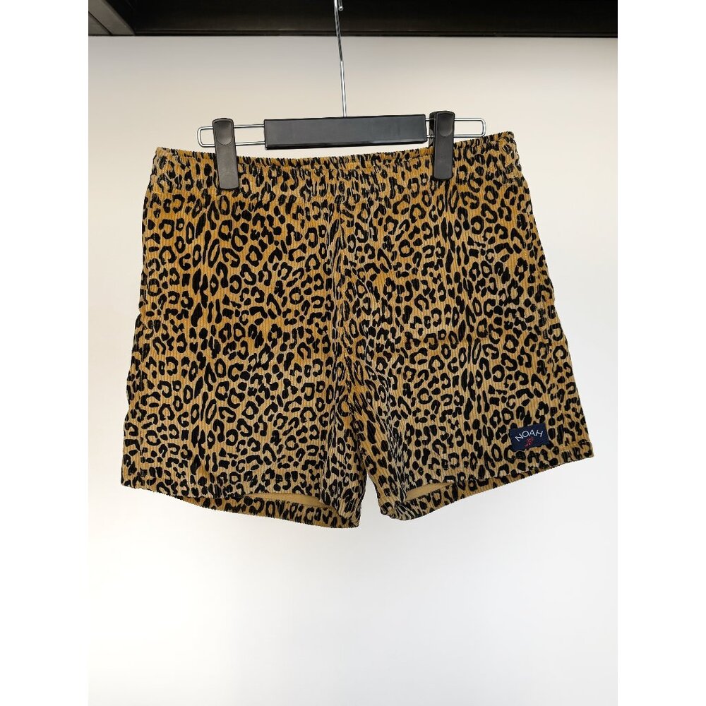 Noah - Corduroy Leopard Shorts
